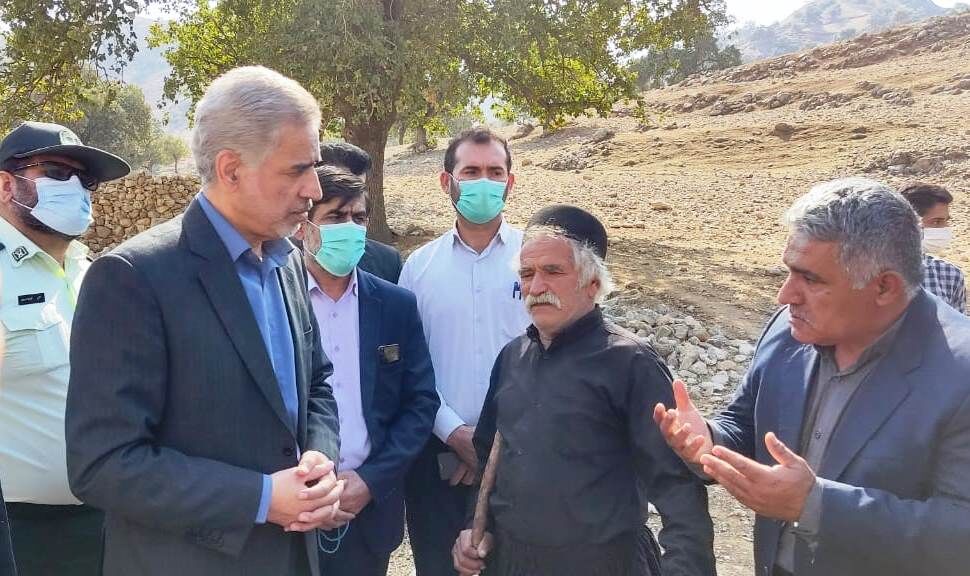 استاندار خوزستان از مناطق زلزله زده اندیکا بازدید کرد