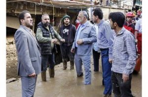 تجهیزات عجیب زاکانی برای مدیریت سیل/ عکس