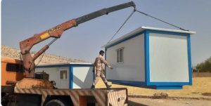 انتقال ۶ دستگاه کانکس مدرسه‌ای به روستاهای صعب‌العبور اندیکا