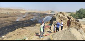 آتش سوزی در مراتع ومزارع کشاورزی در بخش عنبر..نوشته حسین کلانتر