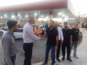 تجلیل از کارگر فداکار جایگاه سوخت شماره ۱ در مسجدسلیمان