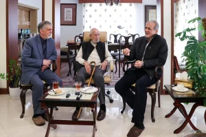 رئیس‌جمهور و وزیر فرهنگ با «محمد علی موحد»یکی از مفاخر صنعت نفت  دیدار کردند