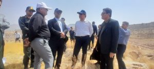 بازدید معاونت وزیر نیرو ،از اراضی شهرستان مسجدسلیمان در راستای طرح ۵۵۰ هزار هکتاری