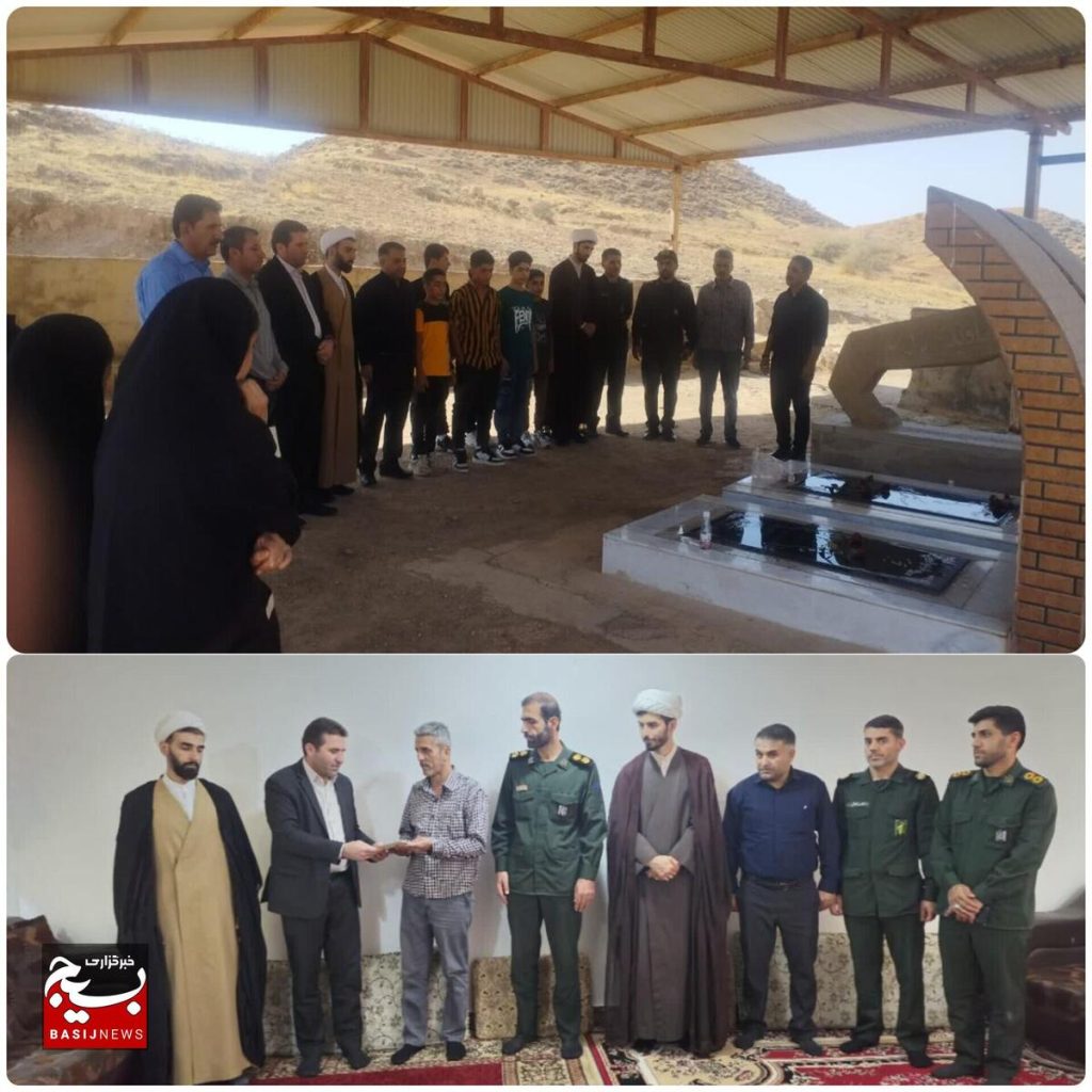 آئین غبار روبی و سرکشی از خانواده شهدای دانش آموز شهرستان اندیکا به مناسبت گرامیداشت هفته دفاع مقدس