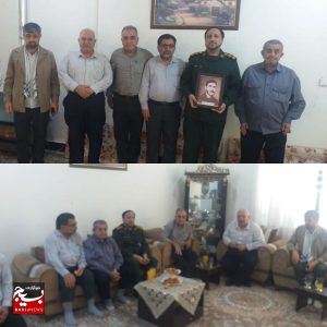 دیدارفرمانده سپاه ناحیه مقاومت بسیج لالی باخانواده شهیدمحمدعلی جهانبین
