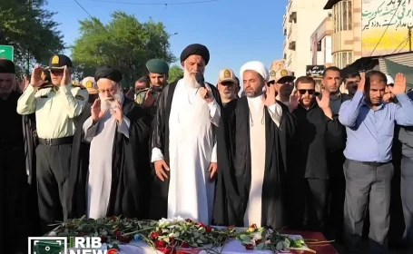 تشییع و خاکسپاری پیکر مطهر شهید مهرداد طاهری آرپناهی در شهر شرافت شوشتر